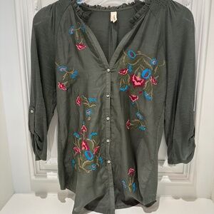 Tiny Embroidered blouse from Anthropologie